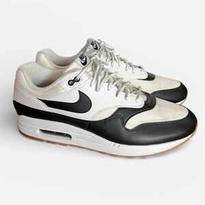 Nike Air Max 1 SE White Black Gum Running Shoes CQ9965-100 Mens Size 11